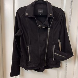 Stretch Fix Liverpool Zip Up Women's Jacket Size M Black Zipper Sleeves